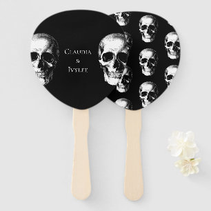 Skull Gothic Halloween Wedding Fans