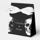 Skull Gothic Halloween Wedding Favour Boxes