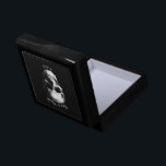 Skull Gothic Halloween Wedding Gift Box<br><div class="desc">Invite the ones you love to witness you saying 'til death do us part with our Gothic Skull Halloween Wedding Theme.  These skull gift boxes are perfect for your gothic wedding day.  Customise the background colour and words,  to make it your own.</div>
