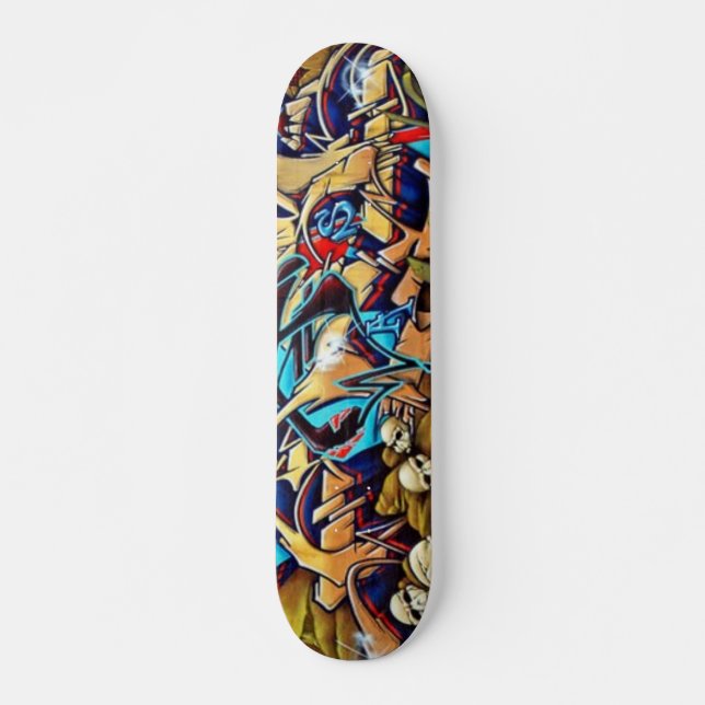 Skull Graff Deck Skateboard (Front)