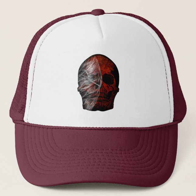 SKULL GRAPHICS DESIGN  TRUCKER HAT (Front)
