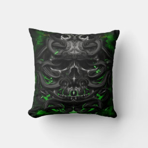 skull Green bio spark Cushion