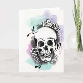 Skull Greeting Card