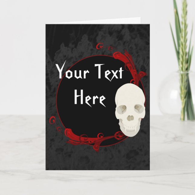 Skull Greeting Card (Front)