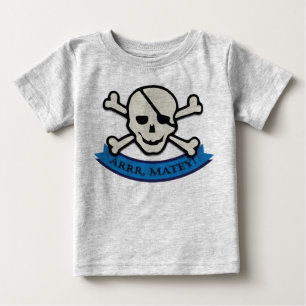 Skull - Grey Baby Fine Jersey T-Shirt