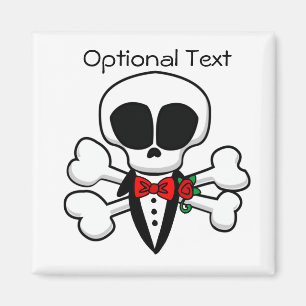 Skull Groom Fully Customisable Magnet