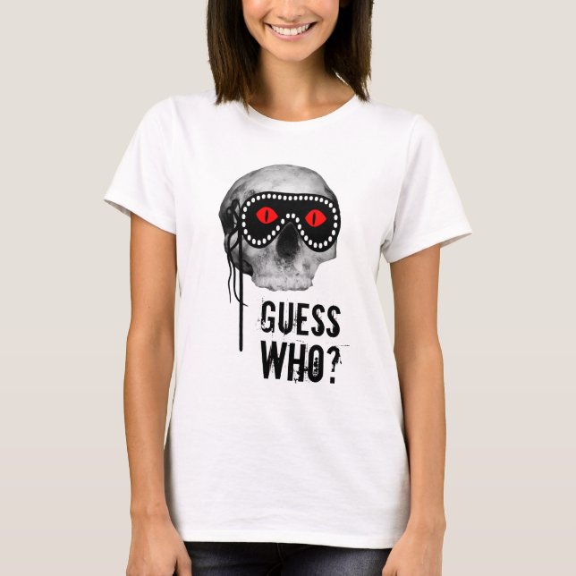 Skull - Guess Who? customisable T-Shirt (Front)