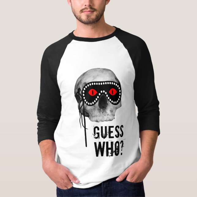 Skull - Guess Who? customisable T-Shirt (Front)