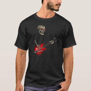 Skull Guitar Player T-Shirt