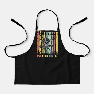 Skull Gun, Halloween Night Apron