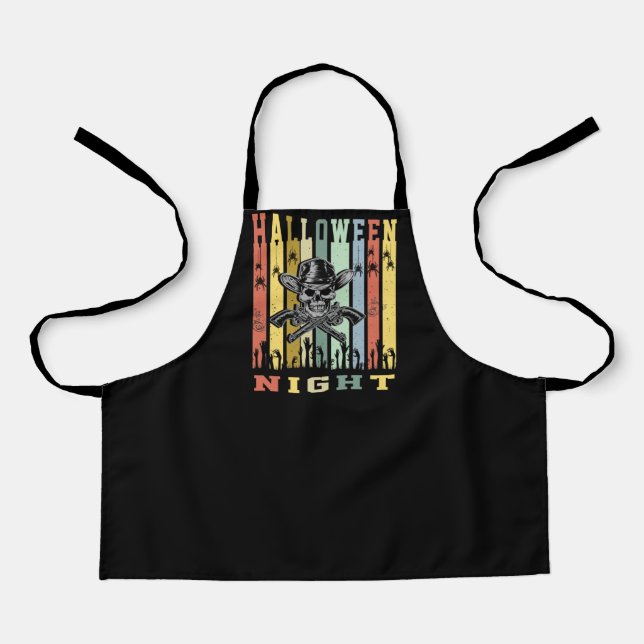 Skull Gun, Halloween Night Apron (Front)