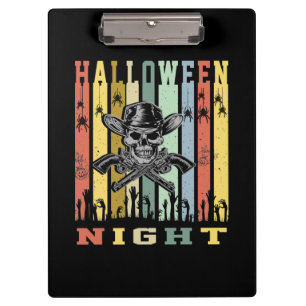 Skull Gun, Halloween Night Clipboard
