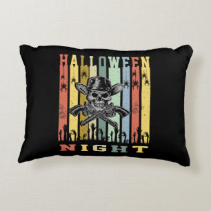 Skull Gun, Halloween Night Decorative Cushion
