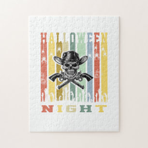Skull Gun, Halloween Night Jigsaw Puzzle
