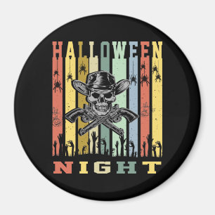 Skull Gun, Halloween Night Magnet