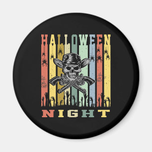 Skull Gun, Halloween Night Magnet