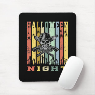 Skull Gun, Halloween Night Mouse Pad