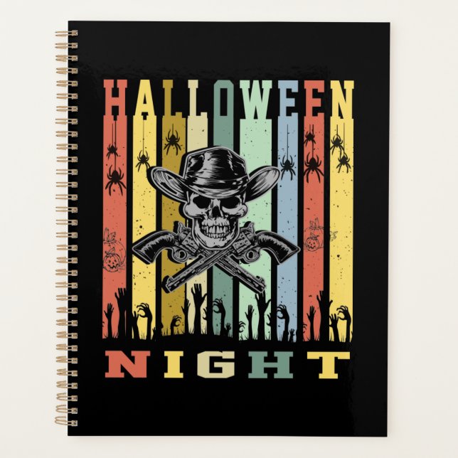 Skull Gun, Halloween Night Planner (Front)