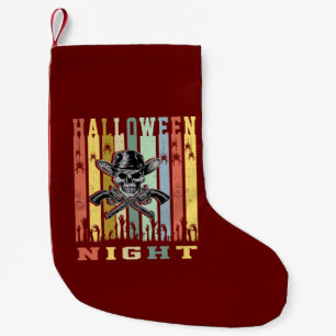 Skull Gun, Halloween Night Small Christmas Stocking