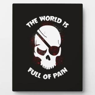 Skull Halloween Dark Black Scary Plaque