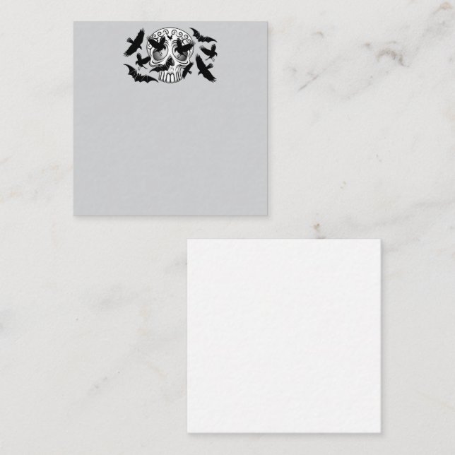 Skull Halloween Decorative Calaveras Card (Front/Back)