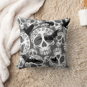 Skull Halloween Decorative Calaveras Cushion