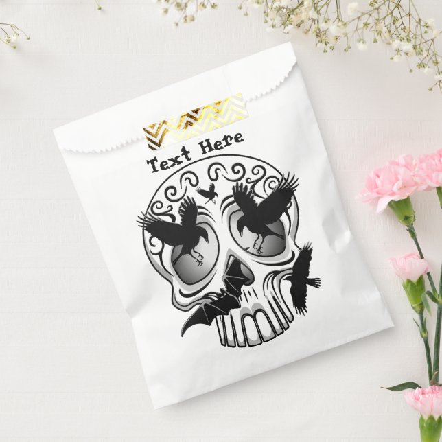 Skull Halloween Decorative Calaveras Favour Bag (Sealed)