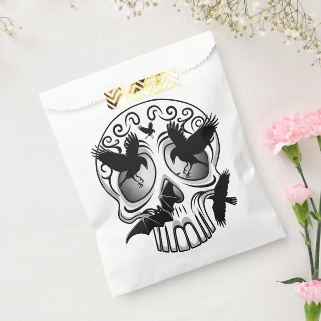 Skull Halloween Decorative Calaveras Favour Bag (Sealed)
