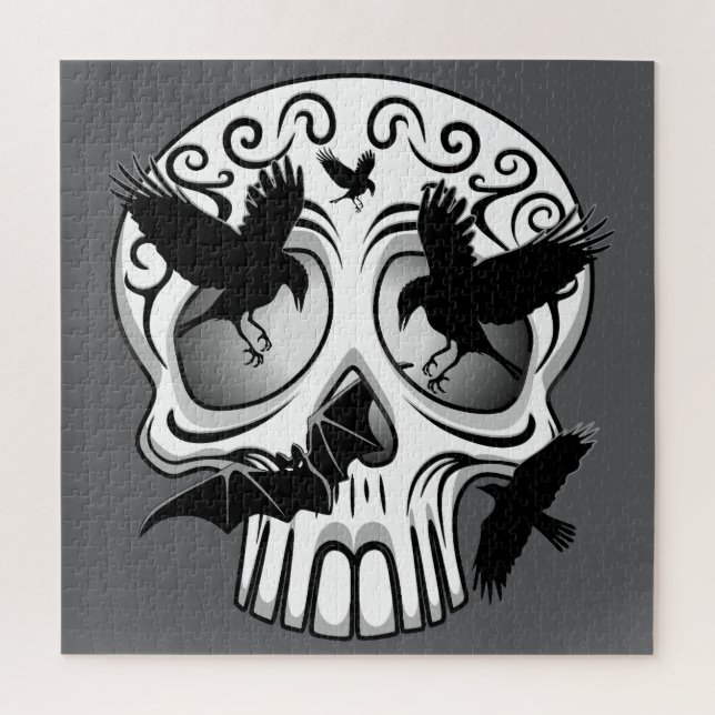 Skull Halloween Decorative Calaveras Jigsaw Puzzle (Vertical)