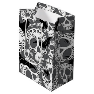 Skull Halloween Decorative Calaveras Medium Gift Bag