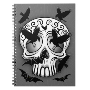 Skull Halloween Decorative Calaveras Notebook