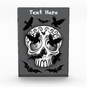 Skull Halloween Decorative Calaveras Photo Block