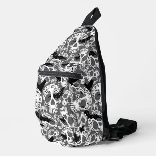 Skull Halloween Decorative Calaveras Sling Bag