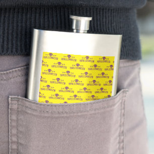 Skull Halloween Hip Flask