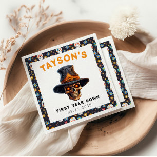 Skull Halloween Kids Costume Party – Cute & Spooky Napkin