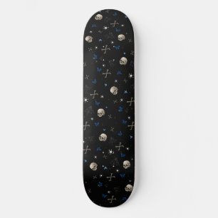 Skull Halloween Seamless Pattern  Skateboard