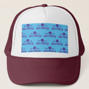 Skull Halloween Trucker Hat