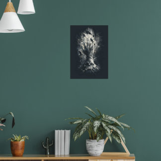 Skull Hand Ravens Gothic Dark Art Poster