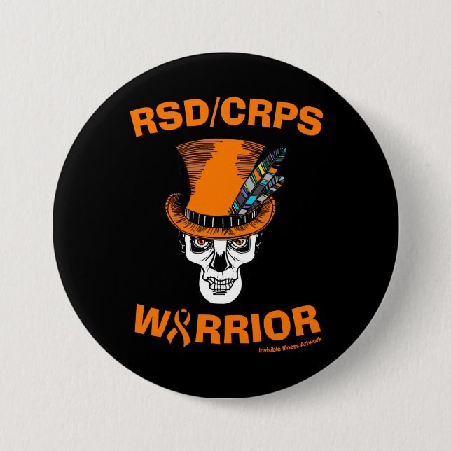 Skull/Hat...RSD/CRPS Button (Front)