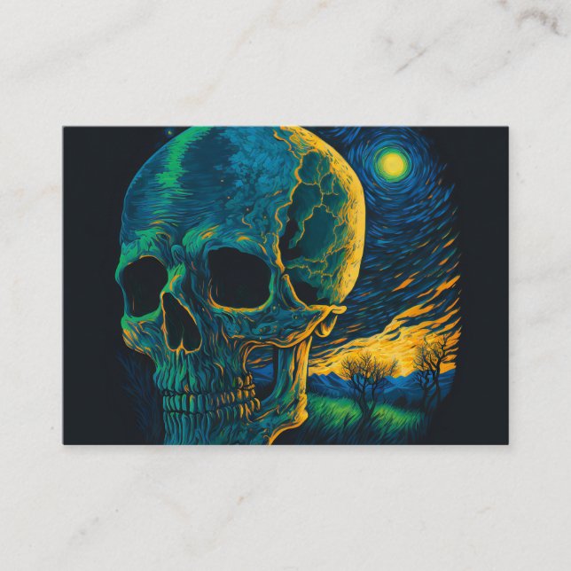 Skull Head Enclosure Card (Front)