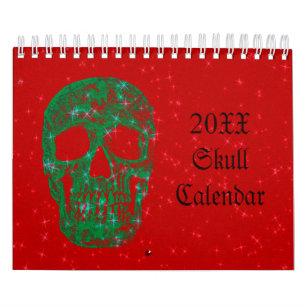 Skull Head Gothic Girly Fun Trendy Art 2022 Calendar