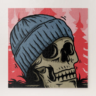 Skull head jigsaw puzzle
