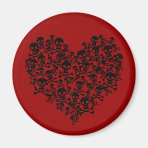Skull Heart Magnet