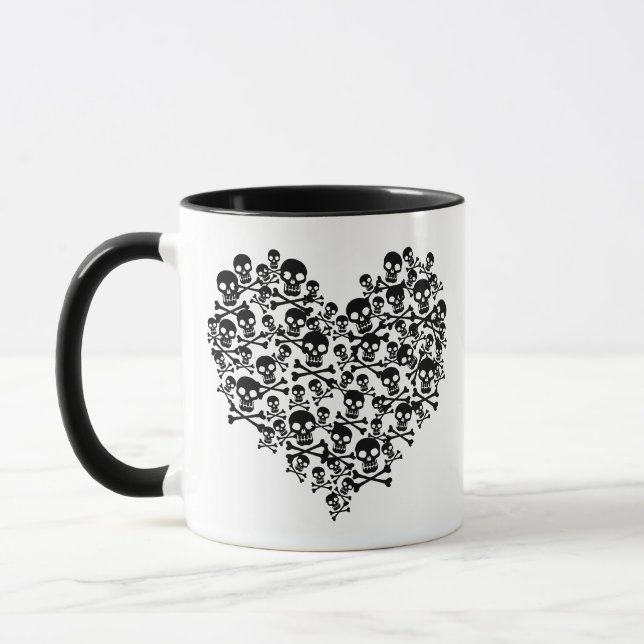 Skull Heart Mug (Left)