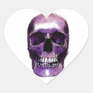 Skull Heart Sticker