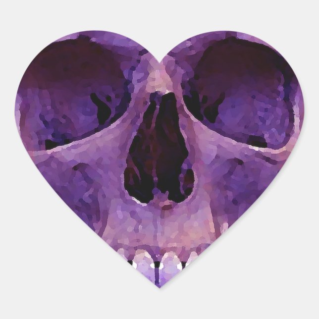 Skull Heart Sticker (Front)