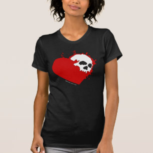 Skull Heart Womens Shirt