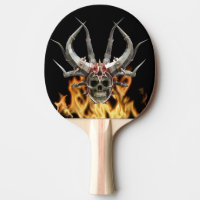 Skull Helmet Fantasy Demon Flames