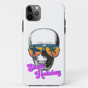 Skull Holiday Retro Sunset Glasses Surfing Coconut iPhone 11 Pro Max Case
