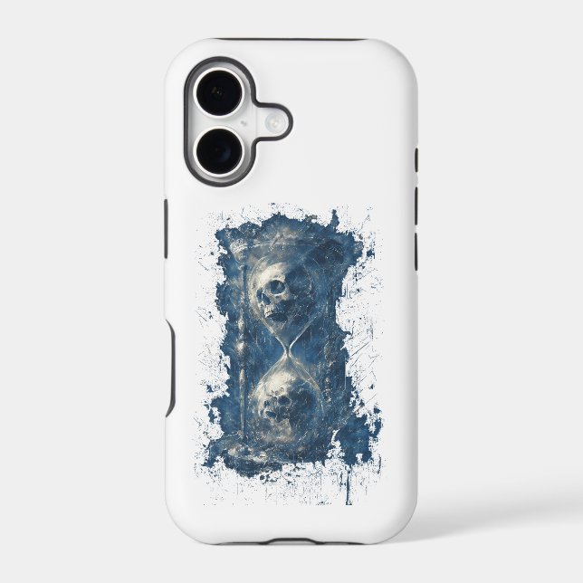 Skull Hourglass Gothic Dark Art Phone Case (Back)